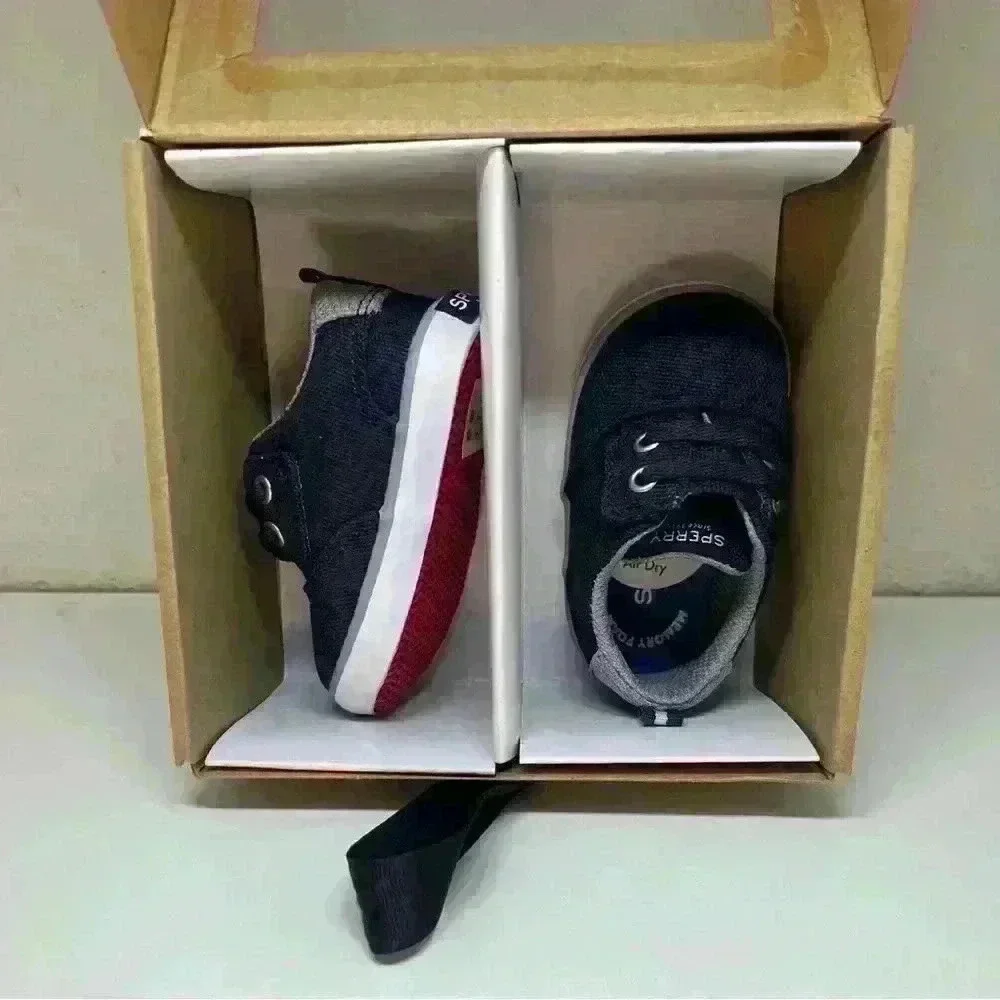 Sperry Unisex Baby Spinmaker Crib Jr Washable Sneaker